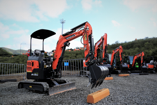 HD현대사이트솔루션의 건설기계. HD현대사이트솔루션 제공